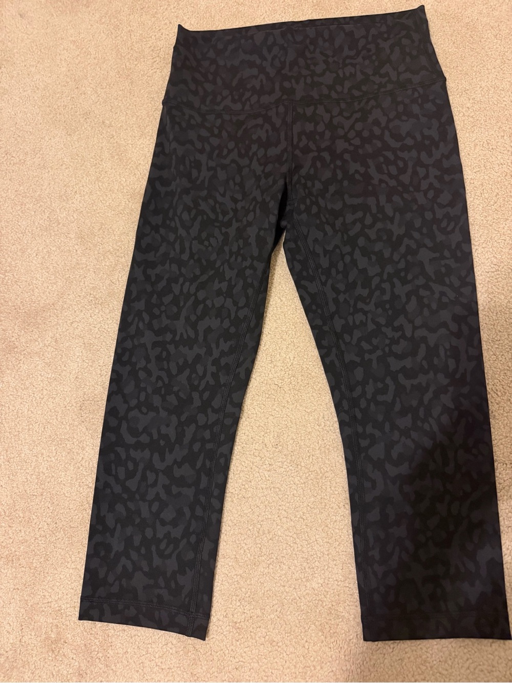 lululemon athletica Black Printed Kids Leggings